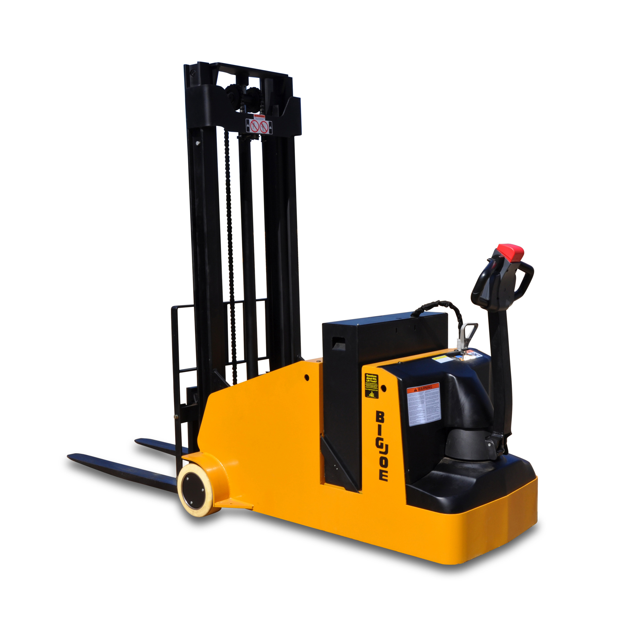 Big Joe, Counterbalance Stacker, Capacity 2200 lb, Raised Height 128 in, Lowered Height 2 in, Model# CB-22-128